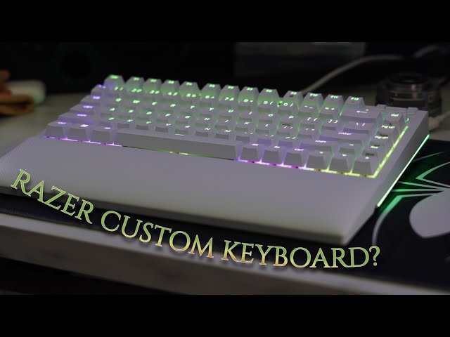 Razer Blackwidow V4 75% WHITE | Unboxing Soundtest Comparison RGB