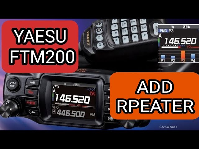 YAESU FTM-200D, DTMF Auto & Manual Set Up - YouTube