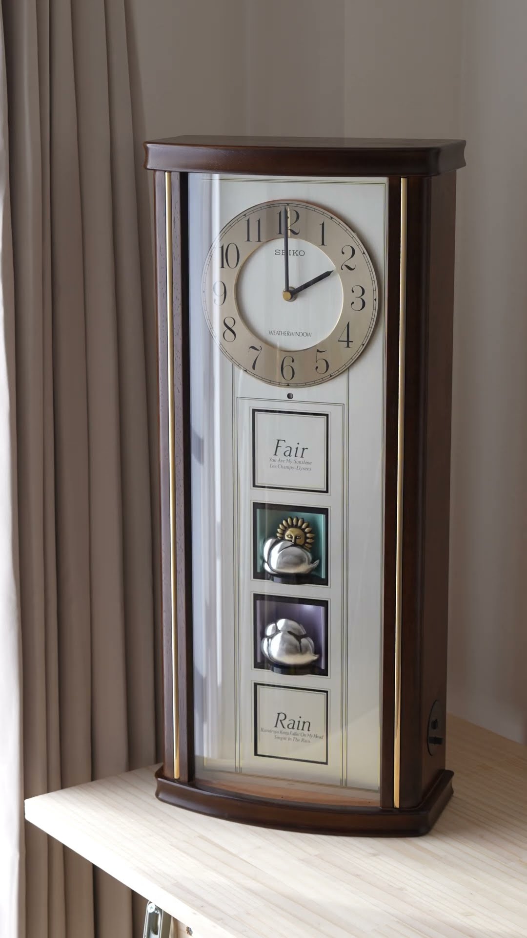 修理依頼品 セイコー ウェザーウインドウ RE516B からくり時計