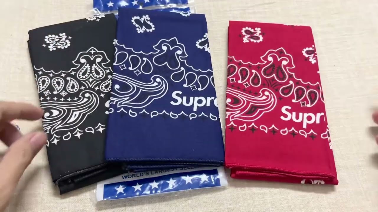 Supreme Hav-A-Hank Bandanas | Review - YouTube
