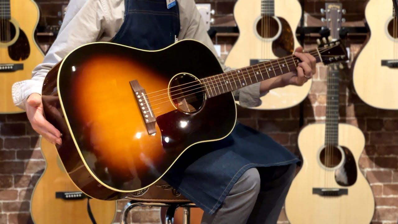 Gibson 50s J-45 Original Vintage Sunburst #23203107 - YouTube