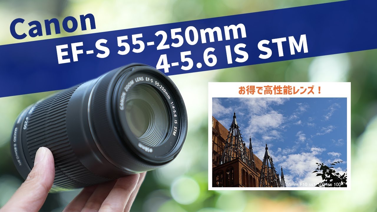 高性能な望遠レンズ！Canon EF S55-250mm F4-5.6 IS STM 実写レビュー