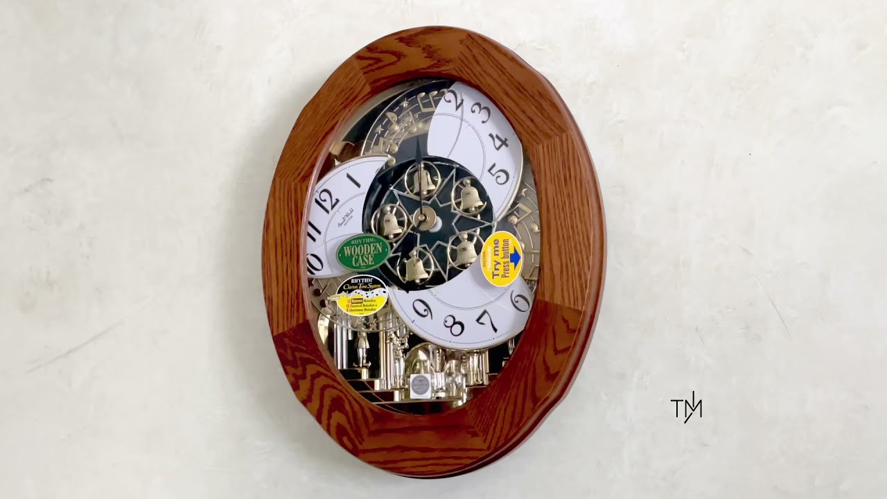 RHYTHM Joyful Essence Clock - 4MH417WU06（スモールワールド「Joyful