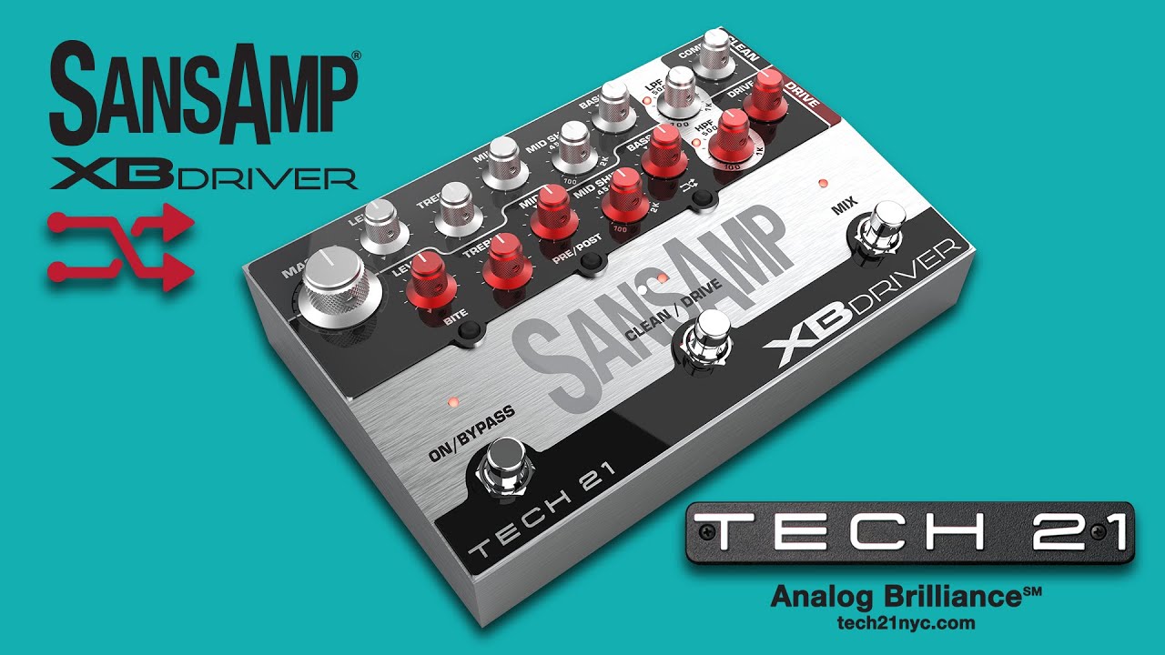 TECH21 SansAmp XB DRIVER ベース用DI プリアンプ ベース用