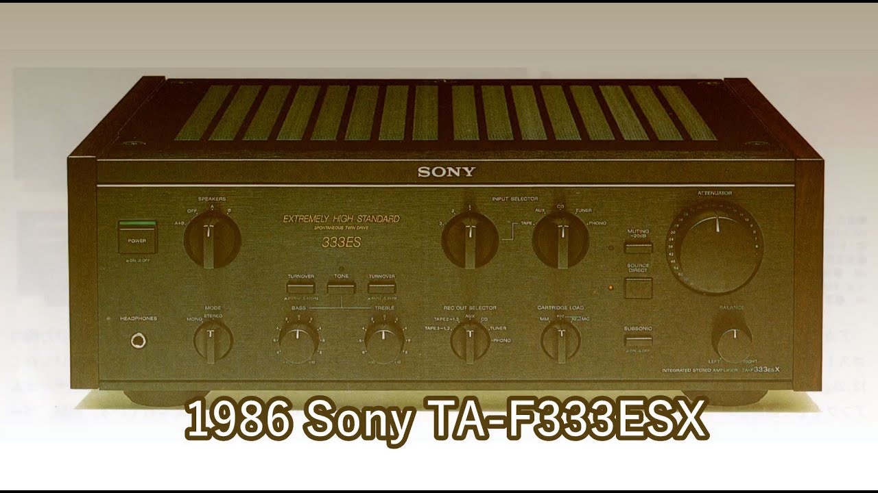 1986 Sony TA-F333ESX - YouTube