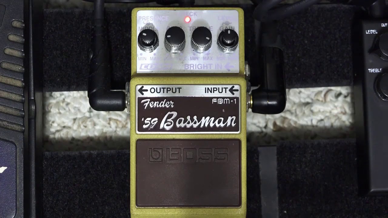 Boss Fender 59 Bassman FBM 1 Overdrive Pedal - YouTube