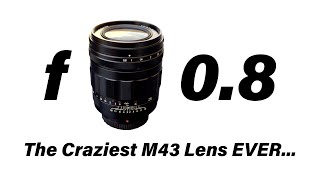f0.8!! Voigtlander Super Nokton 29mm is brighter than human eyes