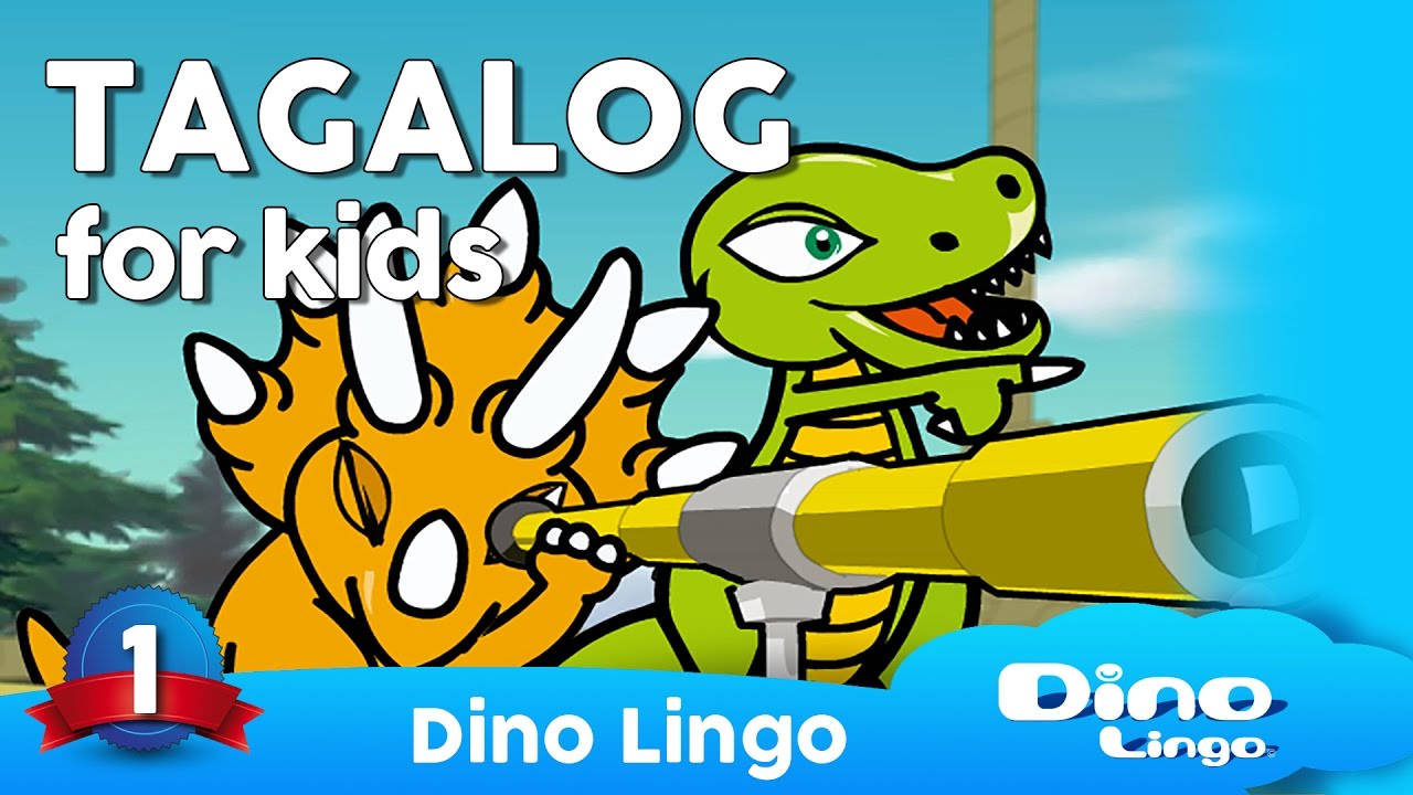 Dino Lingo Tagalog DVD Course for Children | Multilingual Books
