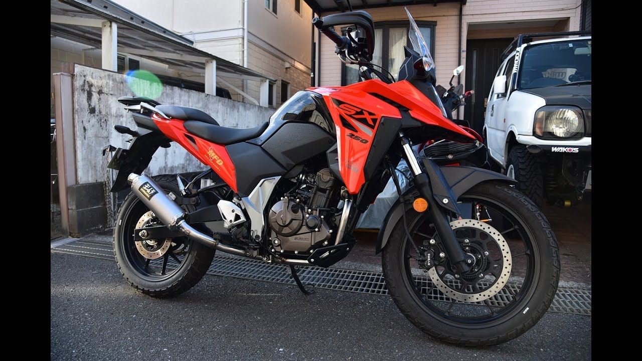 Vストローム250SX ヨシムラGPマグナムサイクロンマフラー装着【正規品