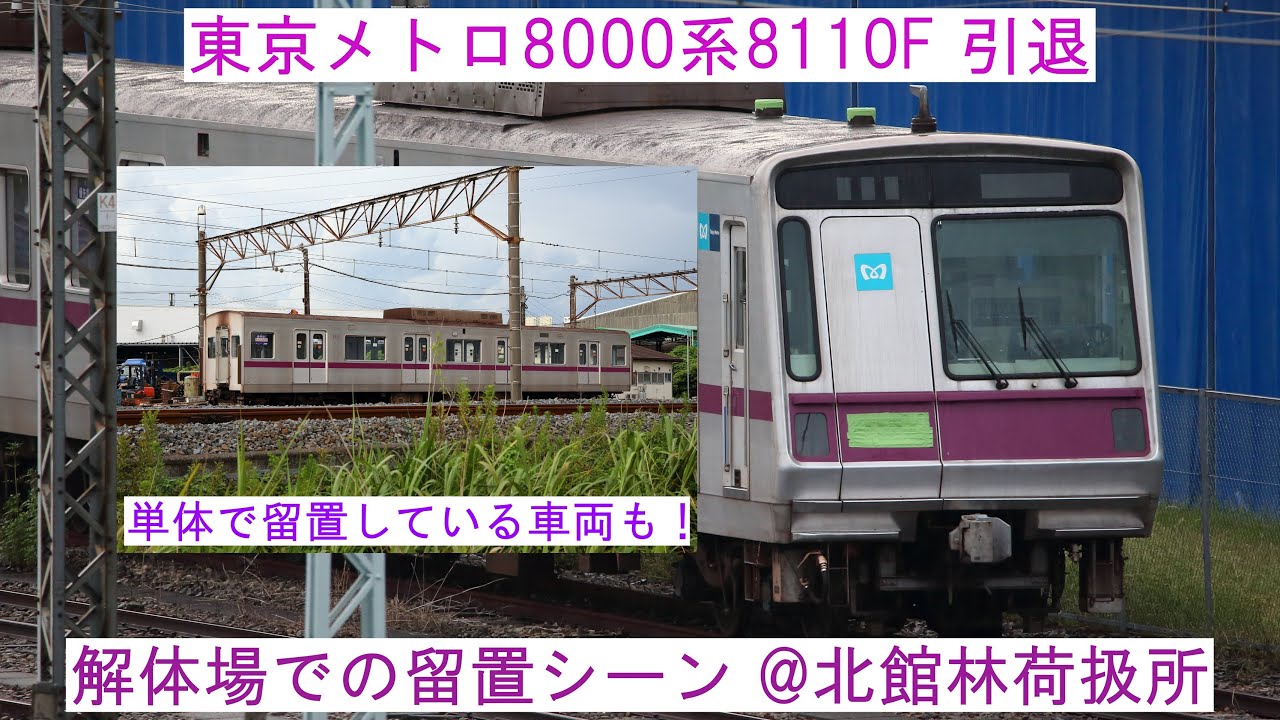 廃車回送から約1ヶ月後の様子を特集】 ～東京メトロ8000系8110F 解体場