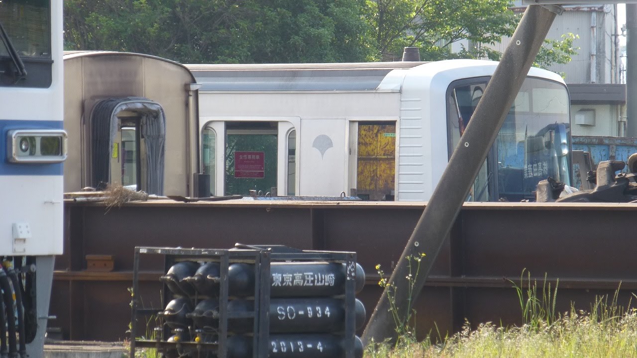 廃車解体中】都営地下鉄新宿線 10-300R形 10-360編成 廃車解体 渡瀬北