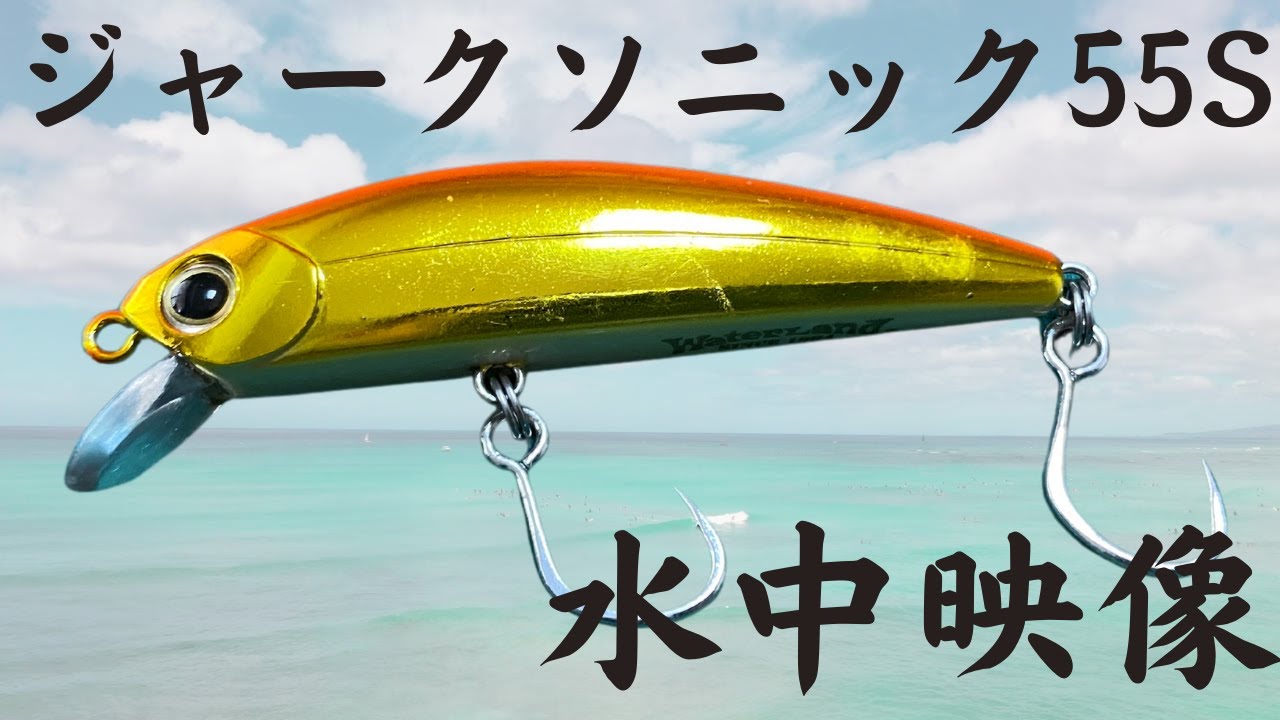 115 ジャークソニック55S インプレ＆水中映像 - YouTube