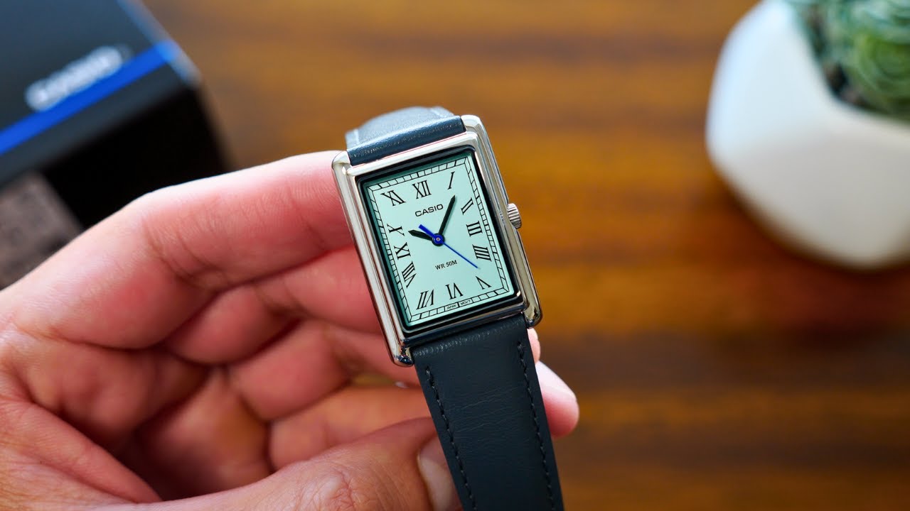 Casio Tank Must Tiffany Blue LTP-B165L Unboxing - YouTube