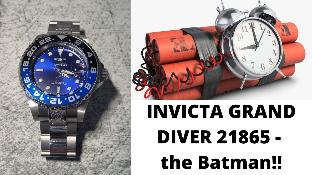 INVICTA GRAND DIVER ref 21865 watch review of Batman's steel
