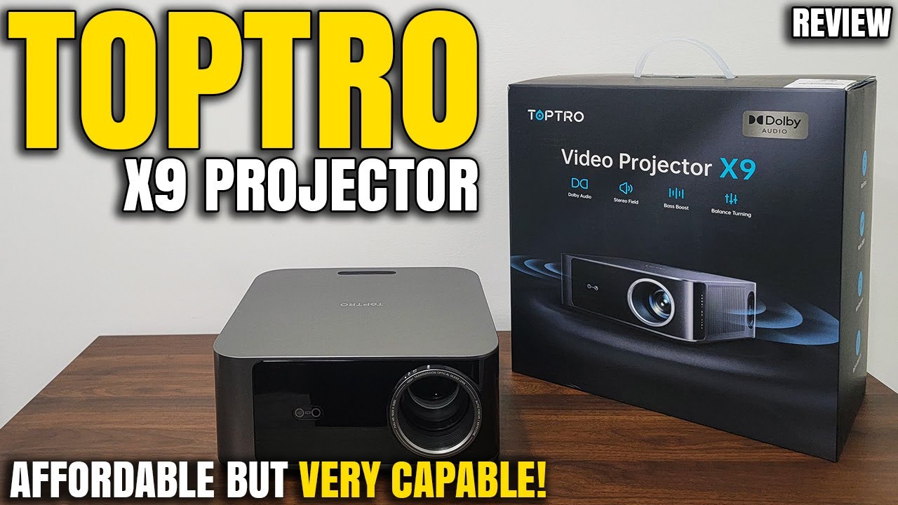This Projector Is MUCH Better Than I Expected! | Toptro X9