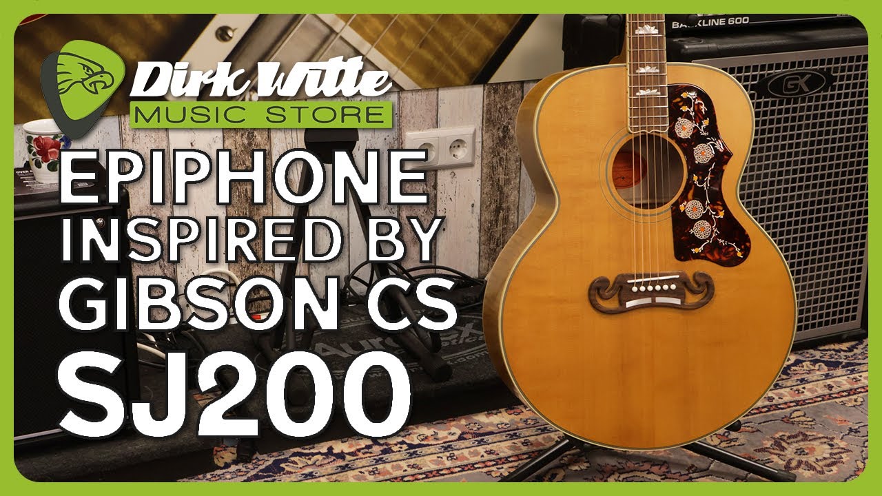 Dirk Witte | Epiphone Inspired By Gibson Custom 1957 SJ 200 - YouTube