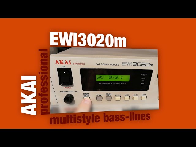 AKAI professional EWI3020m. MultiStyle Bass Lines… - YouTube