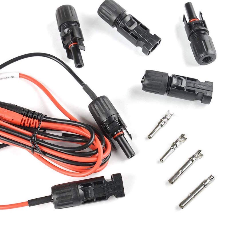 MC4コネクタ 2.5/4.0/6.0sqケーブル対応 (100組セット) - アイウィス