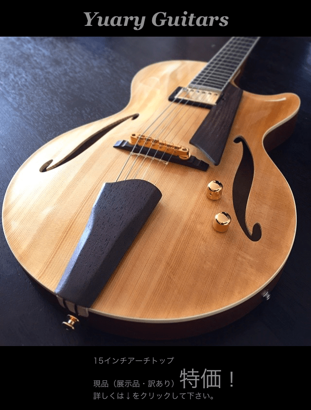 15インチ アーチトップギター 現品特価販売！ | Yuary Guitars