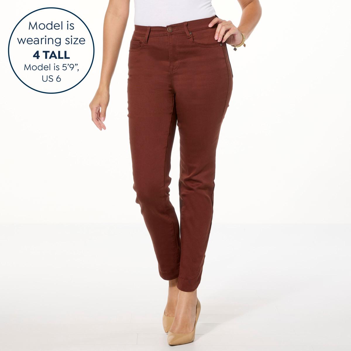 DG2 by Diane Gilman Virtual Stretch Denim Curved-Hem Ankle Jean | HSN