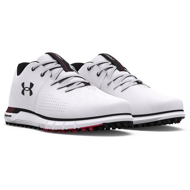 Men's HOVR Fade 2 SL Spikeless Golf Shoe - White/Black | UNDER