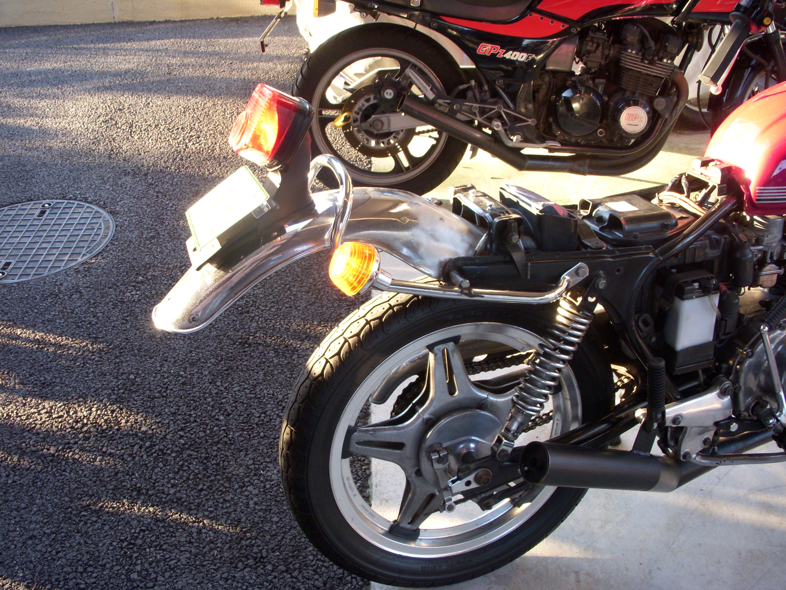 GT380テール＆フェンダー交換: ホークⅡ旧車會カスタムへの道