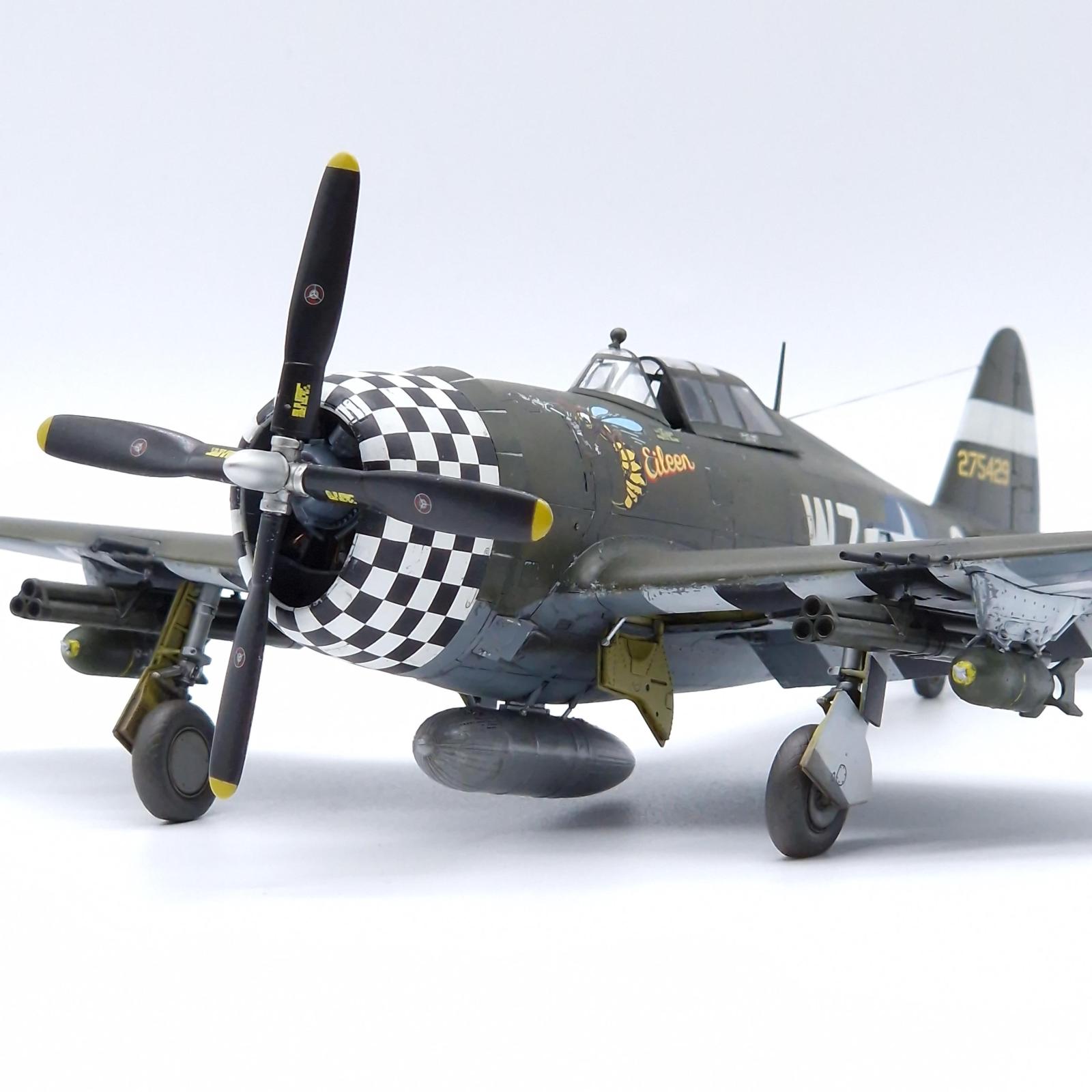 Tamiya P-47D-11-RE, 1/48. 'The Razorback over Normandy'. - P-47