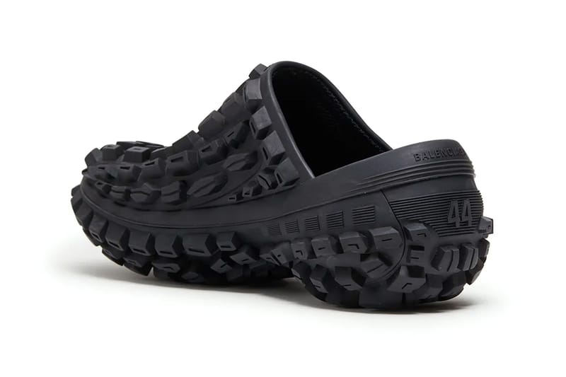 Balenciaga Defender Extreme Tire Tread Clogs Release | Hypebeast