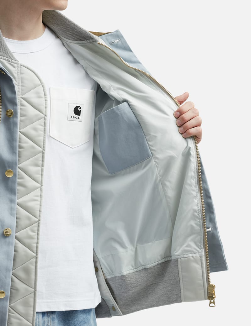 Sacai - Sacai X Carhartt WIP Canvas X MA-1 Jacket Michigan | HBX