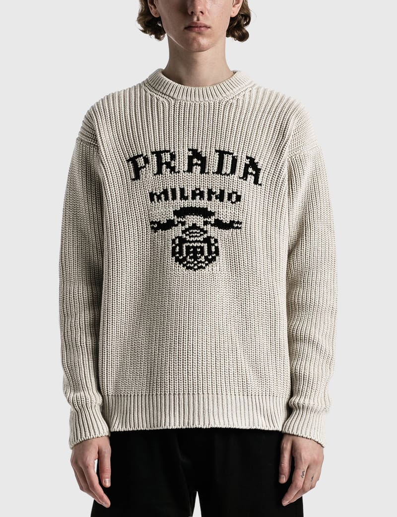Prada - プラダ ロゴ ニットセーター | HBX