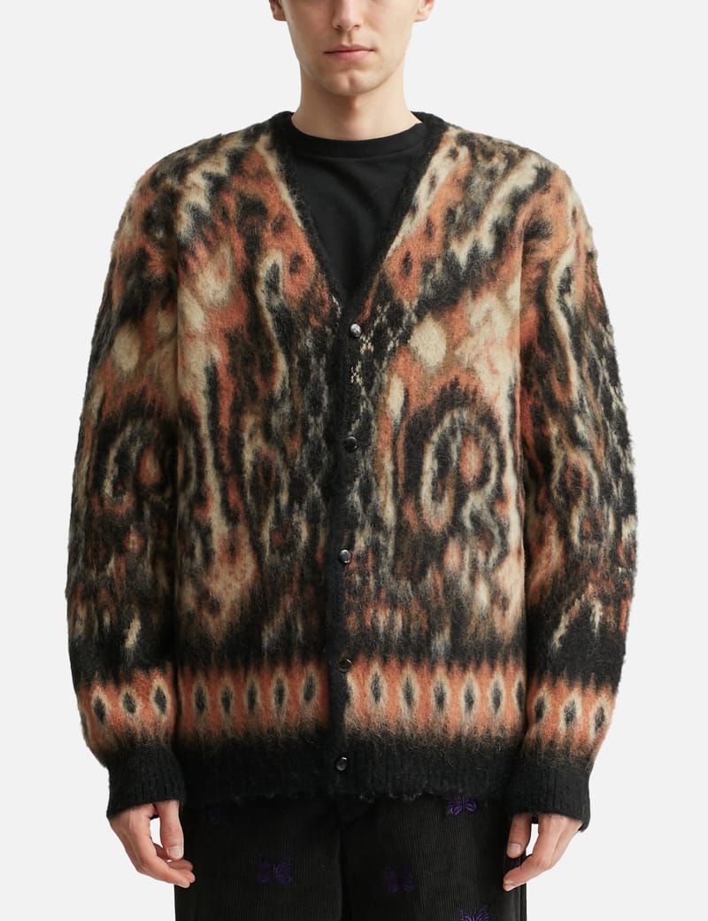 Needles Mohair Cardigan - Vibrant paisley mohair-blend cardigan