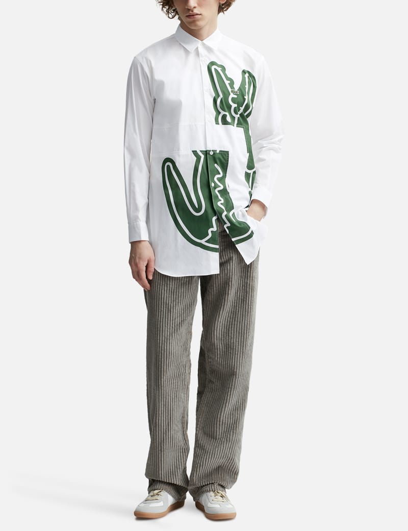 CDG Shirt - Comme Des Garcons Shirt X Lacoste Woven Shirt | HBX