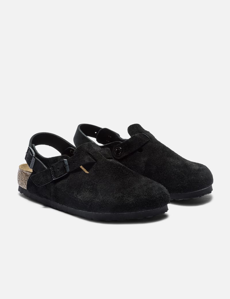 Birkenstock Tokio LEVE Black - Sleek black slide with signature