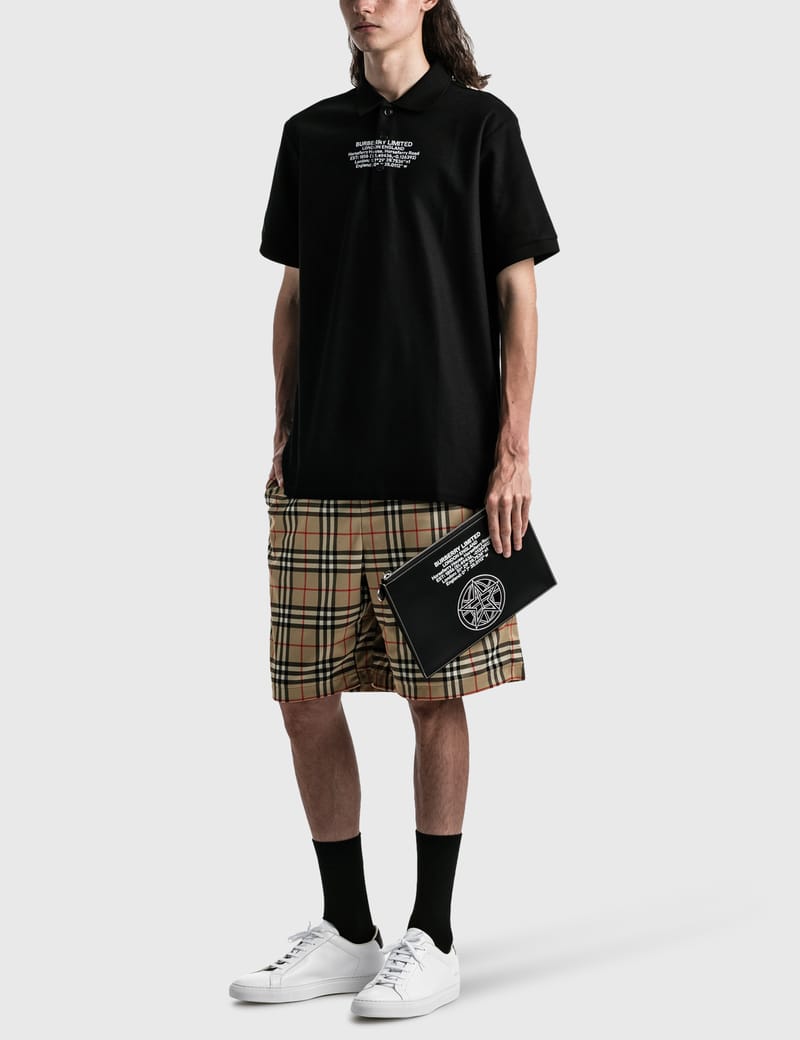 Burberry - Location Print Cotton Polo Shirt | HBX