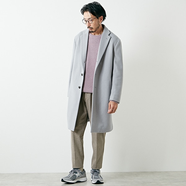 SUPER110'S ビーバーチェスターコート | メンズメルローズ(MEN'S