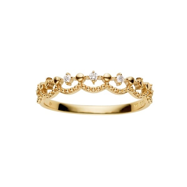 K10YG レース ダイヤモンドリング(7号) | ヴイエー ヴァンドーム青山