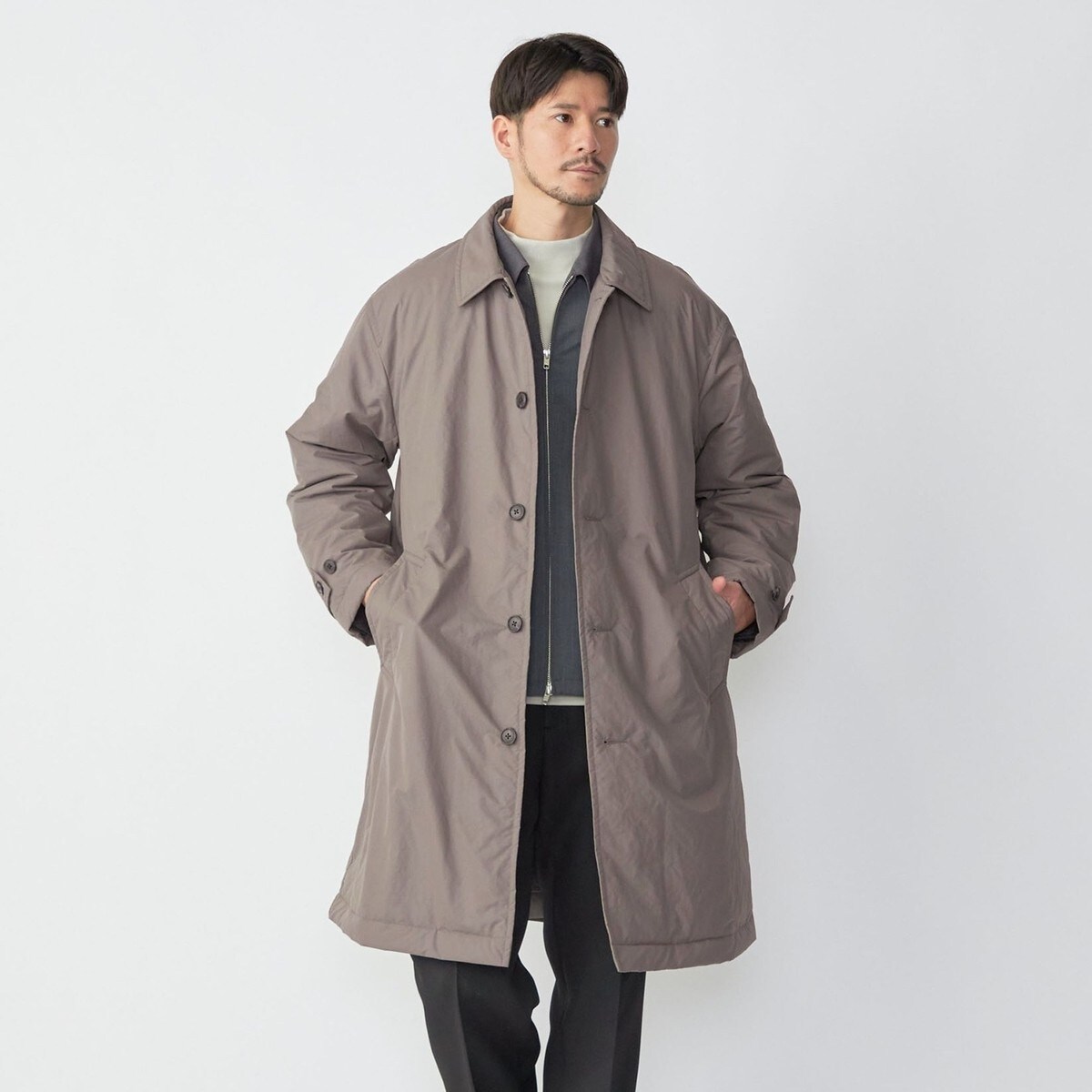 SHIPS:〈撥水〉Thinsulate 中綿 ステンカラーコート | シップス(SHIPS