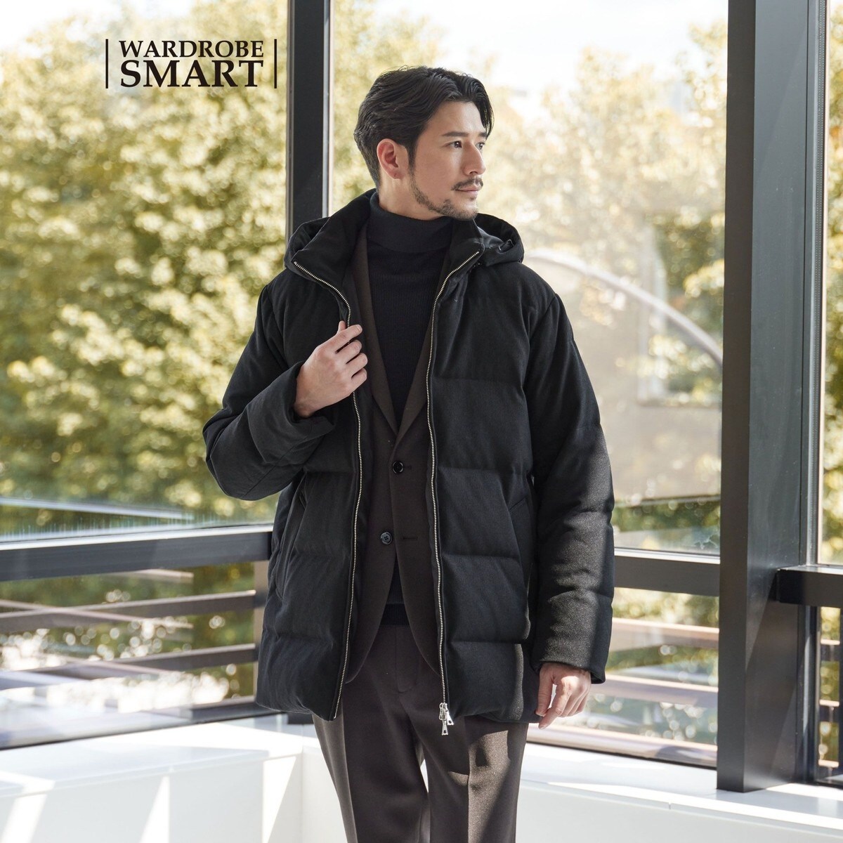 WEB限定 WARDROBE SMART】LANATEC 2WAY ダウンジャケット