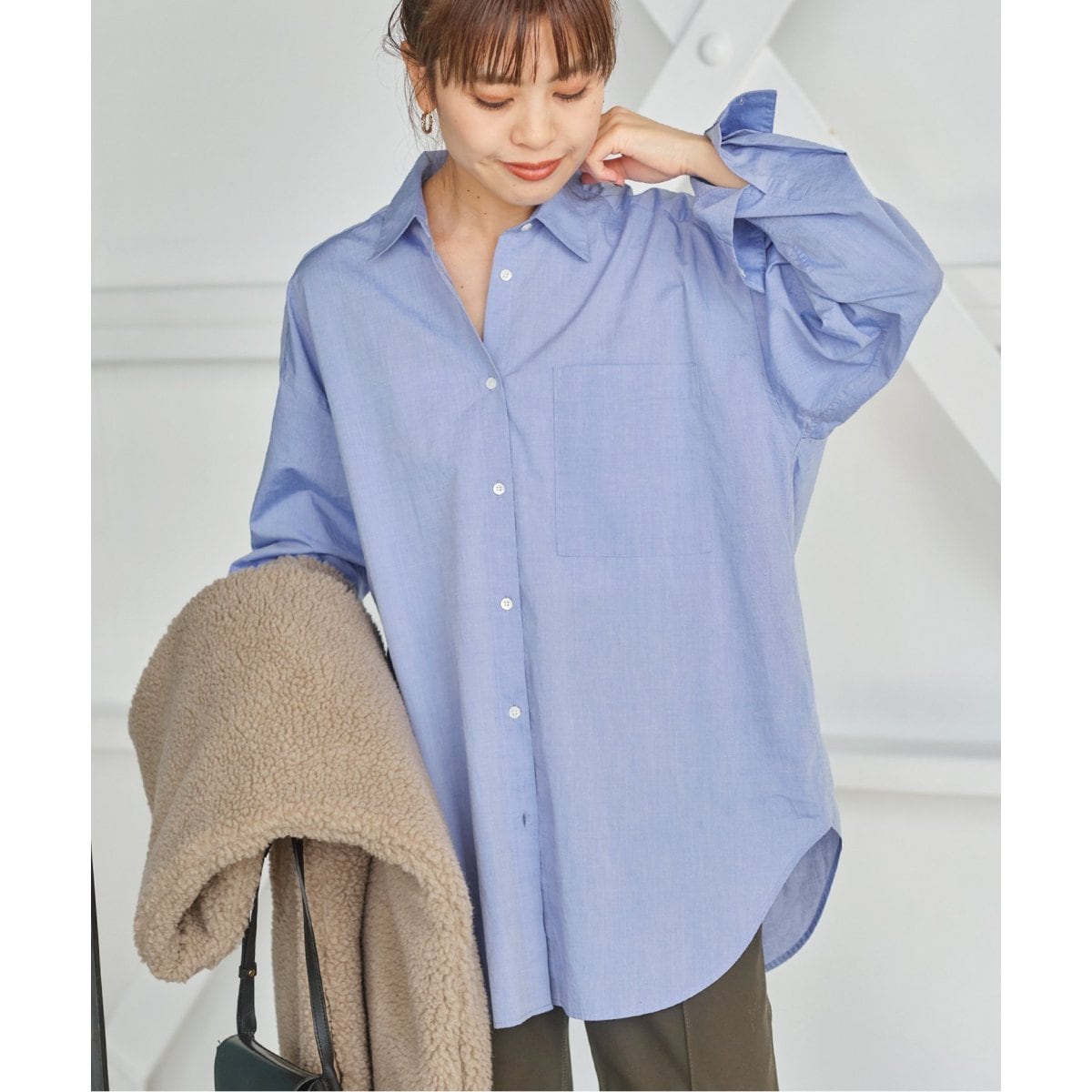 ≪追加≫50コットンオーバーシャツ | スピック＆スパン(Spick and Span