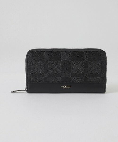セール】 エンボスチェックラウンドジップウォレット （財布・コイン