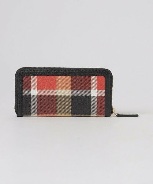 セール】 クレストブリッジチェックレザー長財布 （財布・コインケース