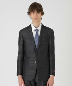 セール】 MIYUKI モヘヤブルーシャドークレストブリッジチェックスーツ