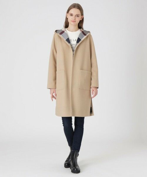 クレストブリッジチェックリバーシブルダンボールコーディガン