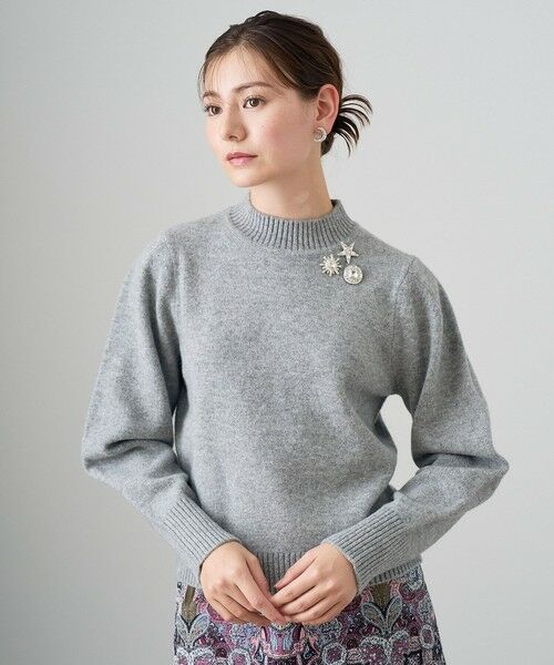 セール】 ウールカシミヤビジュー プルオーバー （ニット・セーター