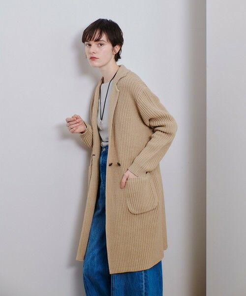 セール】 片畦ニットコート （ダッフルコート）｜allureville