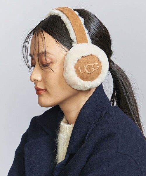 WEB限定】＜UGG＞シープスキン エンブロイダリー イヤーマフ （ネック