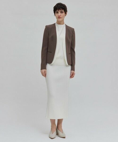 L-size】CINDY / ダブルカラージャケット （ノーカラージャケット