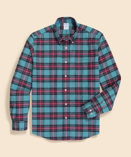 セール】 フランネル タータンチェック カジュアルシャツ Regular Fit