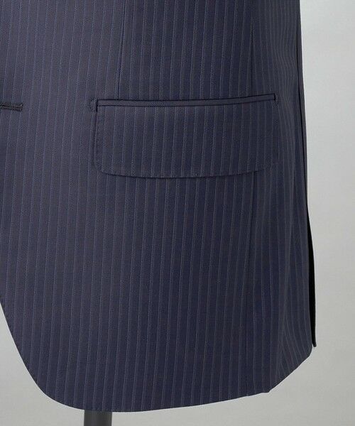 セール】 【Loro Piana Fabric】365 通年スーツ(ネイビー×ストライプ