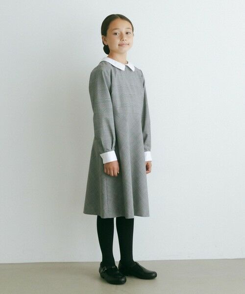 T/W グレンチェックワンピース×ボレロ セット （ロング・マキシ丈